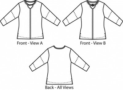 Catalina Tee Front and Back Views