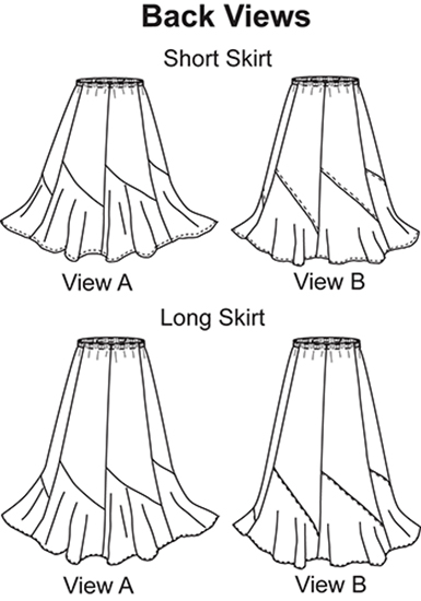 Sedona Skirt #2460 - Great Copy