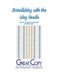 Embellishing with the Wing Needle Booklet Cover
