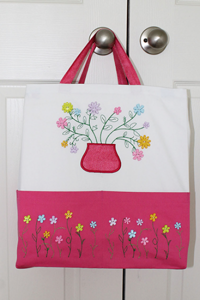 Ten Pocket Tote with ButtonsBloom Designs